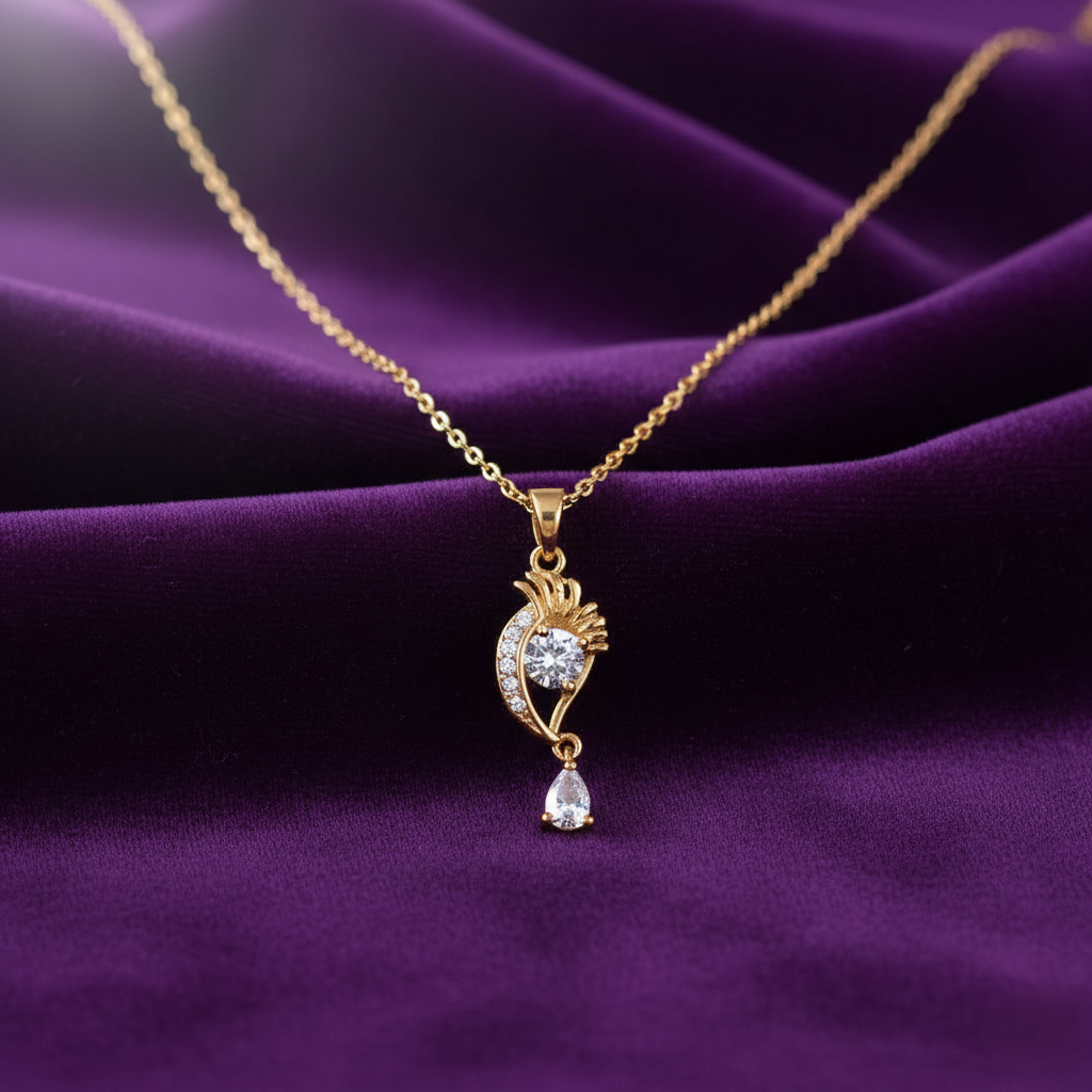 Evil Eye Pendant Chain - Gold